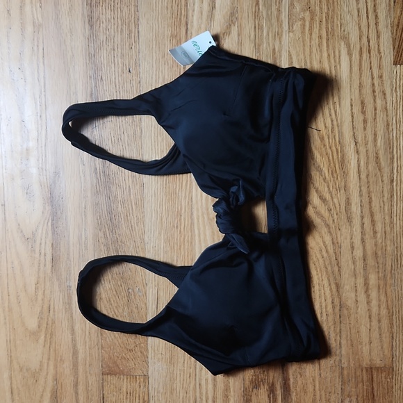 American Eagle Aerie tie banded wide-strap scoop bikini top NWT - Picture 5 of 7